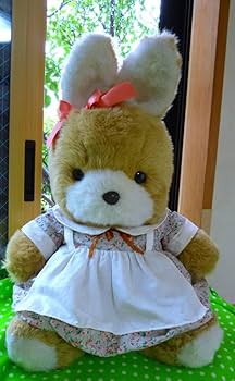 【当時物】ファースト社製　ドレス うさぎ　ぬいぐるみ Amazon.co.jp: 昭和レトロ ぬいぐるみ FIRST ファースト社 特大